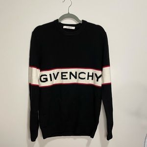 NWT Givenchy Logo-stripe intarsia sweater